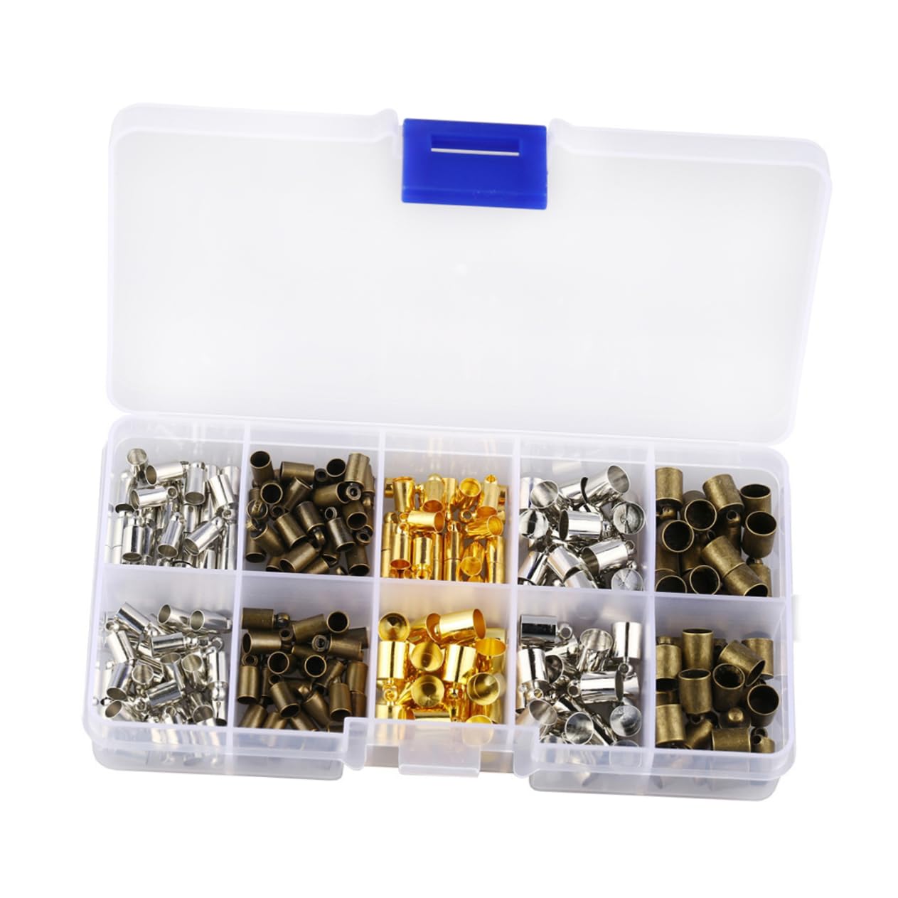 IWOWHERO DIY Jewelry Making 6mm Wide Weight Buckle Buckle Fringe Hat Leather Cord Ends Caps