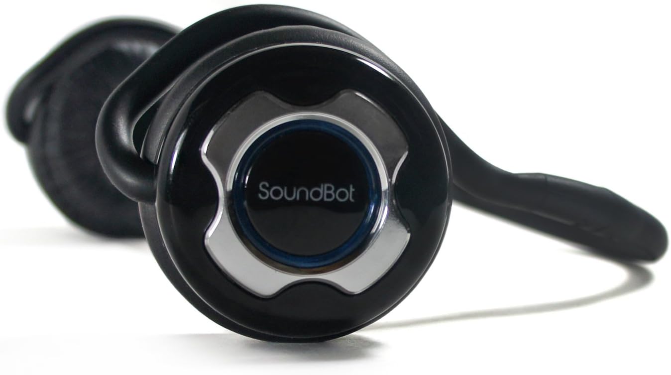 SoundBot® SB220 Bluetooth Noise-Reduction Stereo Headphone for Music Stream & HandsFree Calling w/ 20 hrs Extended Talk and Playback Time, 400 hrs Standby time, Built-in Mic, A2DP, AVRCP, Chrome