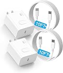 Longue iPhone 17 Chargeur charge rapide, 30W Charge rapide du câble de type C USB C Bloc de chargeur et cordon pour iPhone 17 pro max /16/16 Pro/16 Pro Max/15/15 Pro Max, 10ft