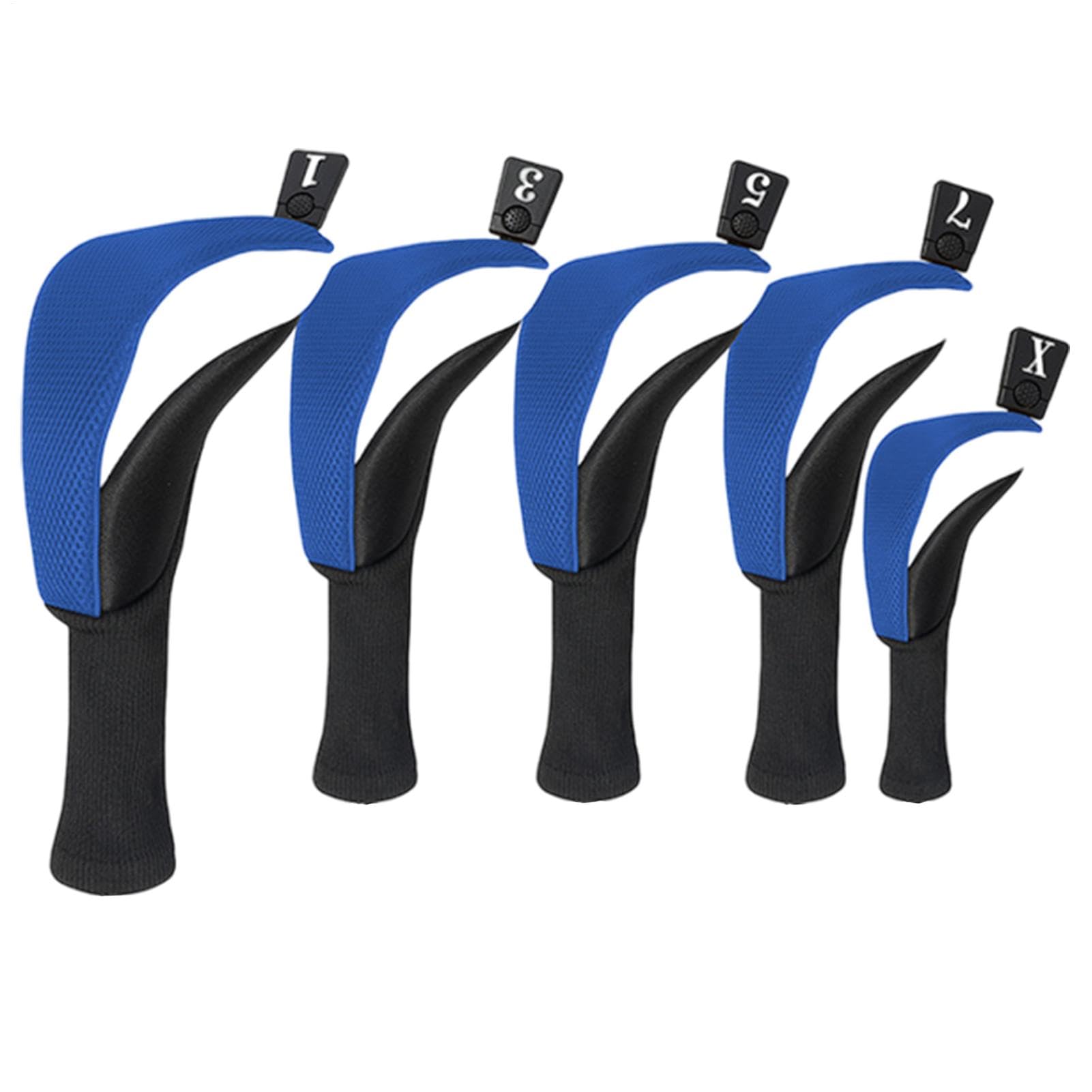 Golf Wood Club Headcovers Golf Hybrid Headcover Long Neck Protective Club Covers Anti Slip Wood Hybrid Head Cover Protective Head Cover For Men Protective Head Cover For Women Golf Enthusiast Headcove