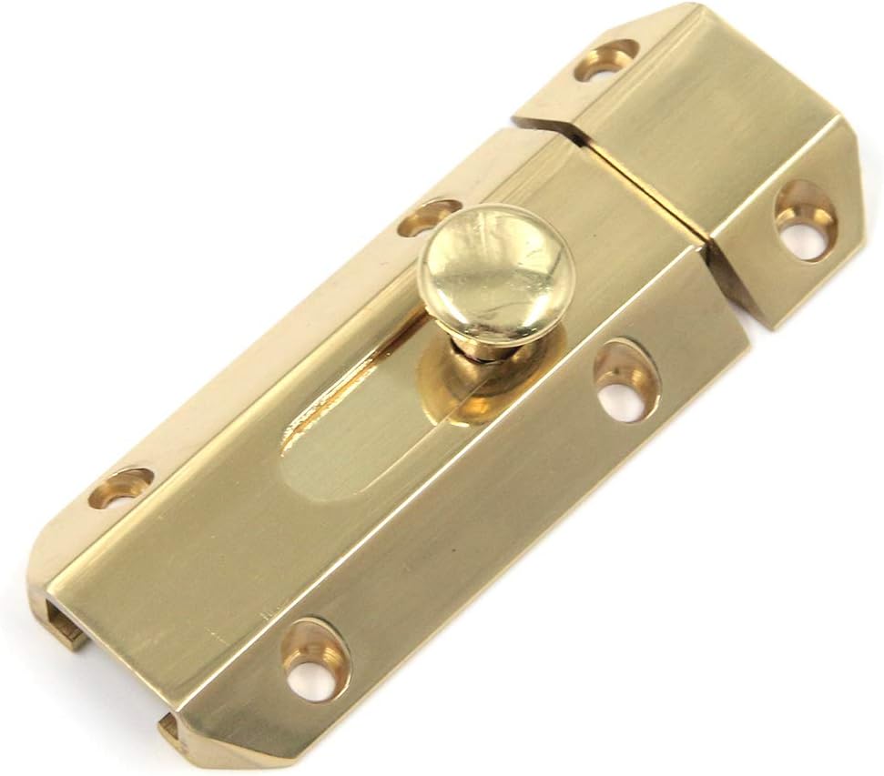 Karcy Barrel Bolt Latch Copper Security Slide Latch Lock 2.5 inch