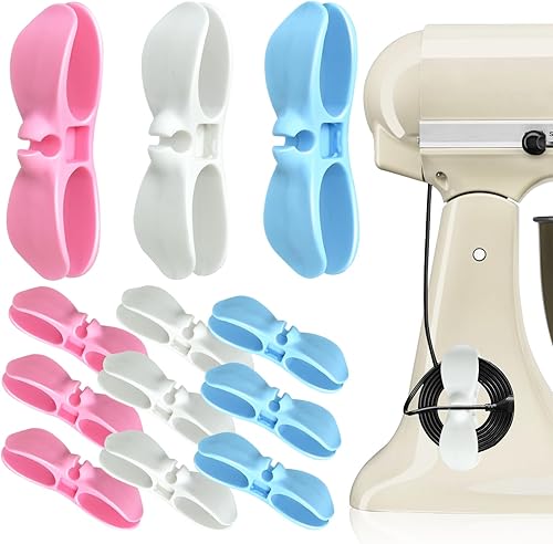 CTOHN Organizador de cables para electrodomésticos, 12 unidades para aparatos de cocina, enrollador de cables, organizador de cables, soporte para