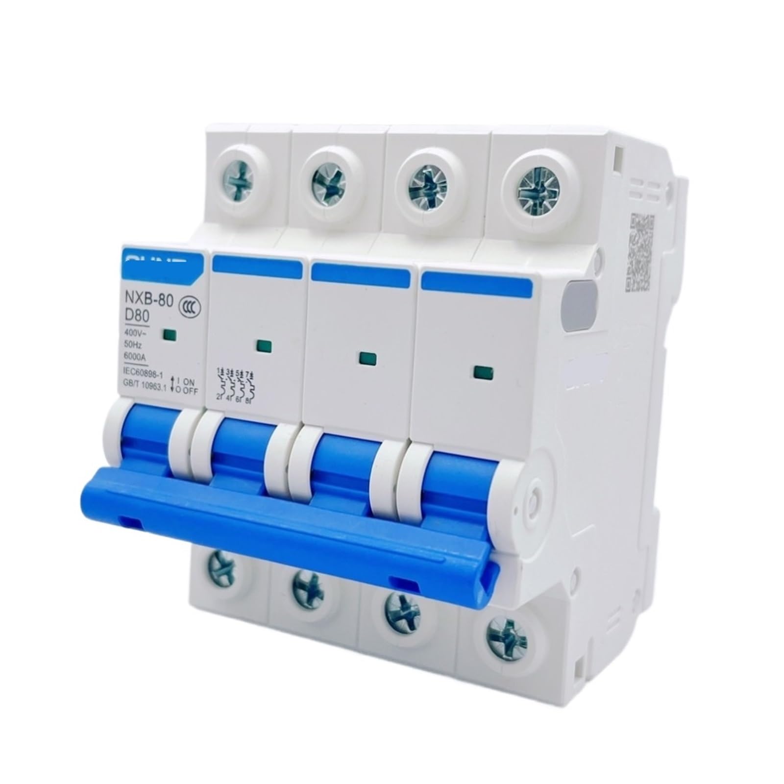 Gvbaepieo 80A Small Size Nxb-80 1P 2P 3P 4P C Type Circuit Breaker Dz47 Air Switch (4P)