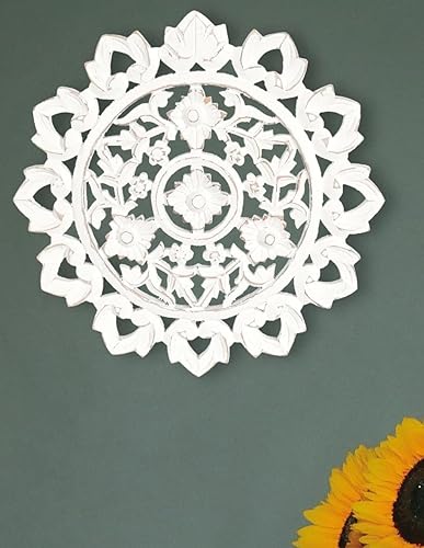 The Wooden Town Arte de Pared de Madera Rústica - Panel de Madera Blanca Antigua Recuperada de 12x12, Decoración de Granja, Colgante de Pared