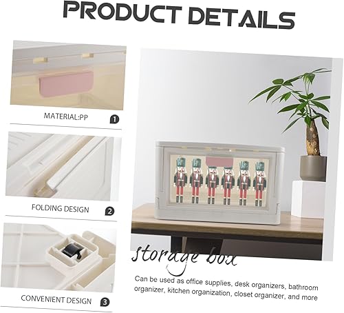 Miniatura 5 de BUGUUYO Box Plastic Storage Bins for Clothes Plastic Bins for Storage Collapsible Storage Bins Toy Storage Organizer Bins Toy Storage Bin Home Toys