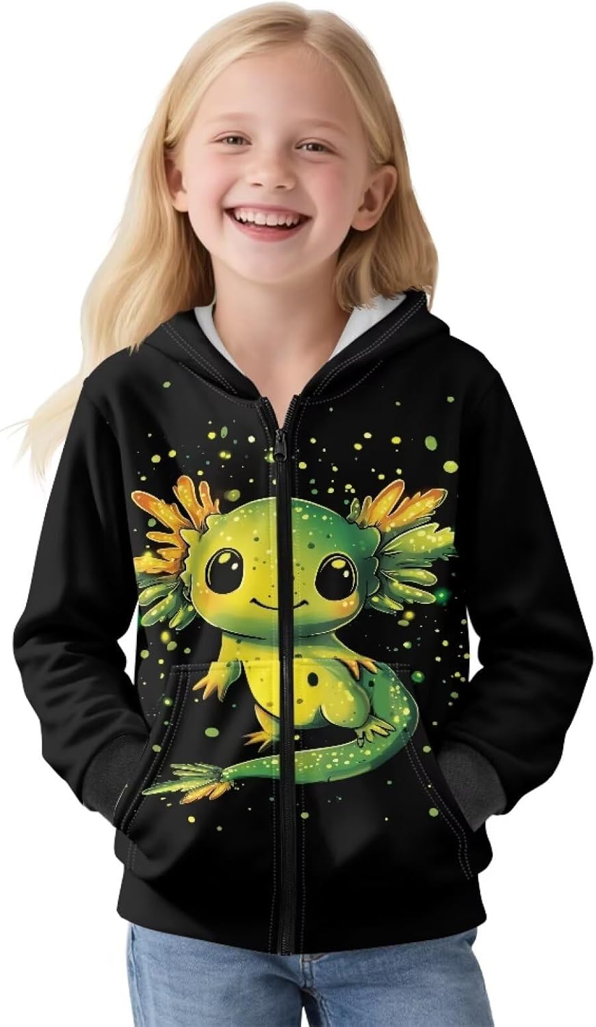 Toddler Girls Fleece Lined Jacked Sweatshirt Fall Winter Autumn Warm Clothes with Hoodie for 5-14 Years - Image 2