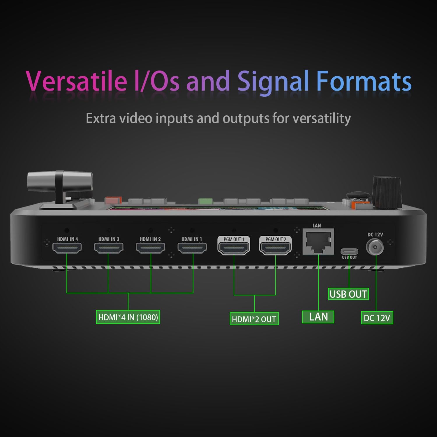 AVKANS NeoLive R2 Plus Video Switcher for Live Streaming, Video Audio Mixer hdmi Switcher 4 Channel Live Streaming Equipment