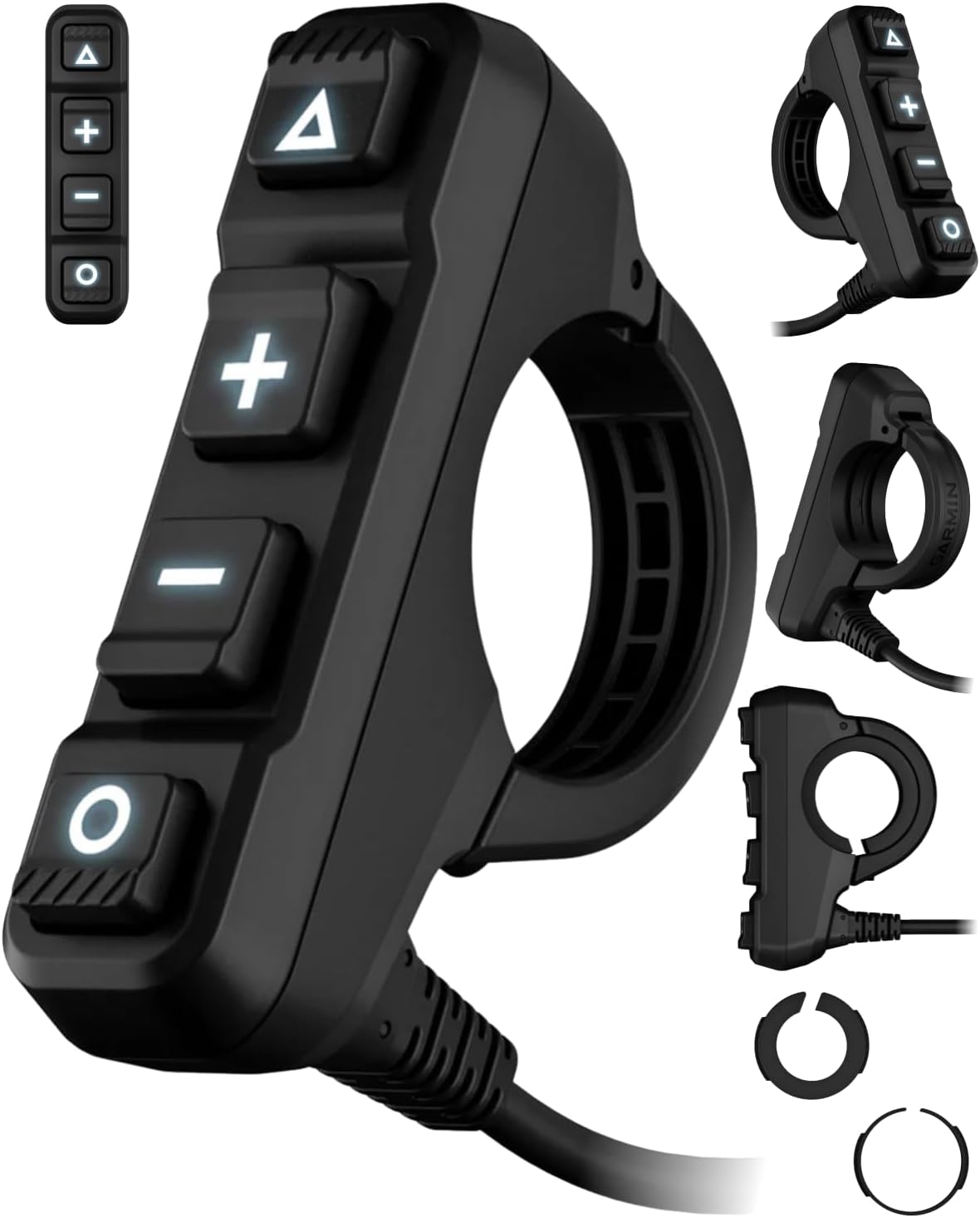 Garmin Handlebar Controller for Use on Snowmobile, Motorcycle or ATV, Control Your Zumo XT2 Motorcycle Navigator or Compatible Tread with Wearable4U Portable 5000mAh Charger Bundle