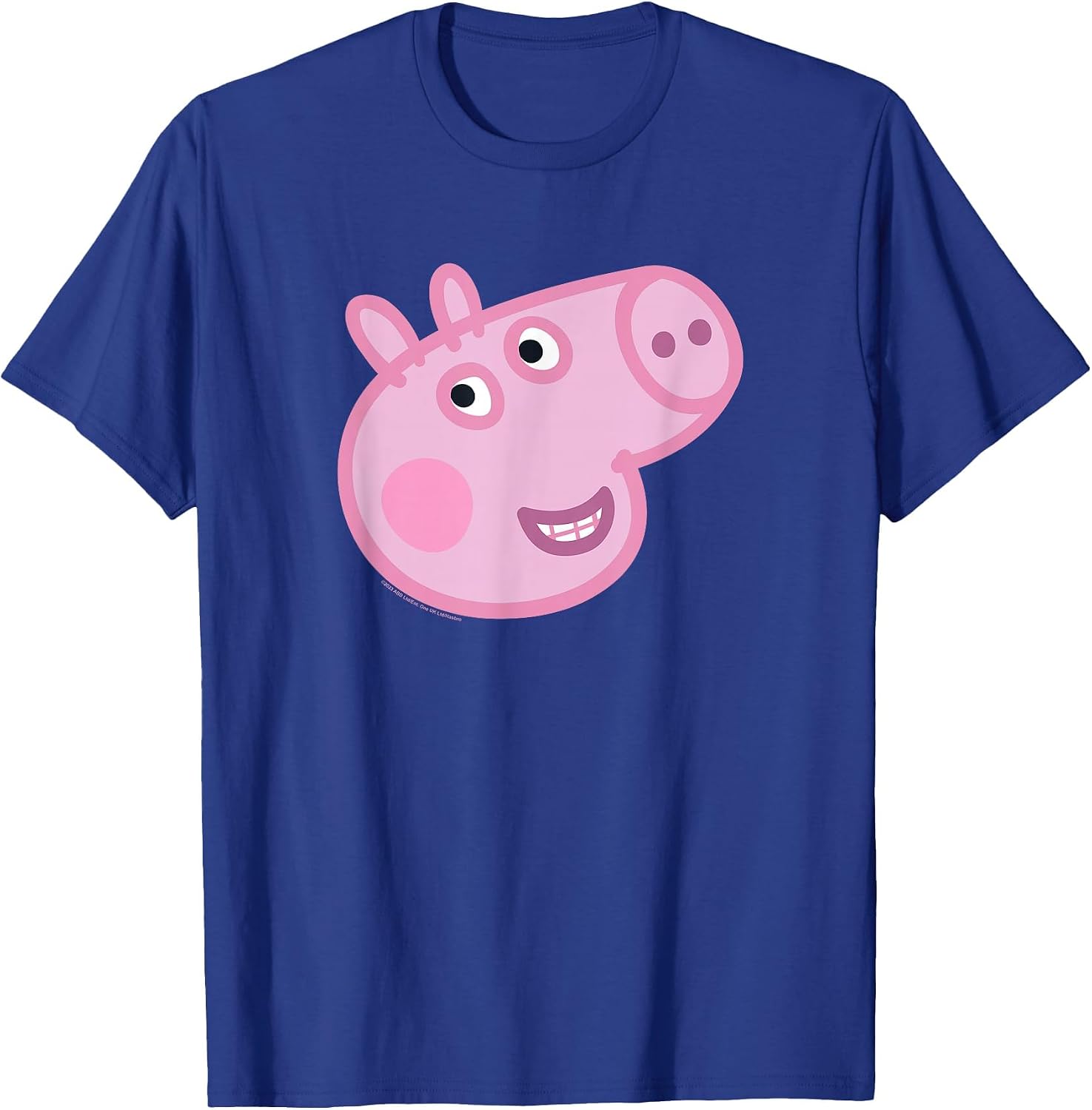 Peppa Pig George Pig Face T-Shirt, Men's Big and Tall, Asphalt