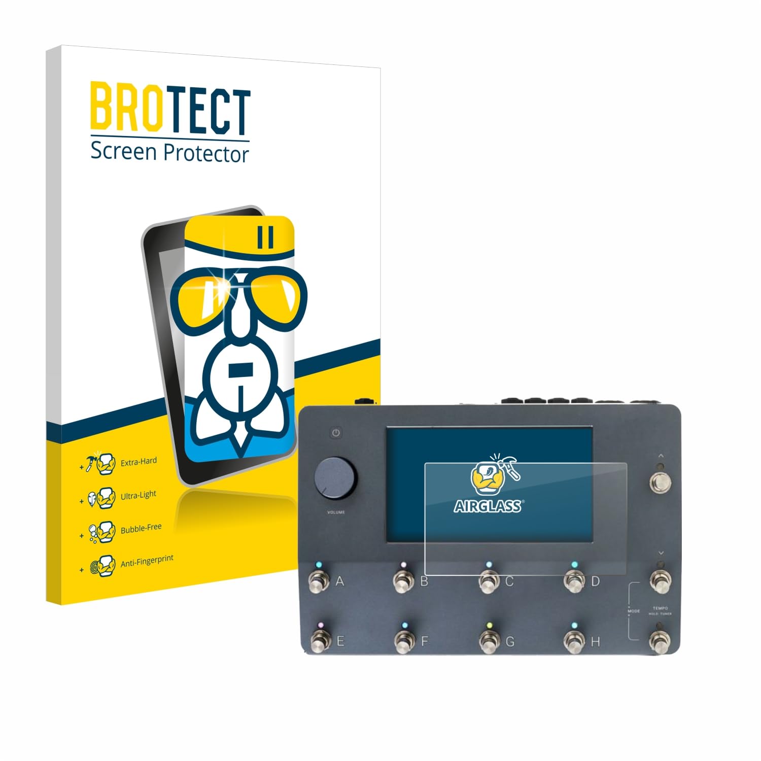 BROTECT Protective Glass for Neural DSP Quad Cortex Screen Protector Tempered Glass Screen Protector [Extremely Scratch-Resistant 9H, Anti-Fingerprint, Ultra Transparent]