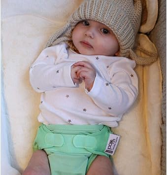 Close Parent - Premium Bamboo Nappy Set in Pastels - Comprehensive Bundle with Boosters, Biodegradable Liners, and Tote Bag - Newborn to Toddler Fit