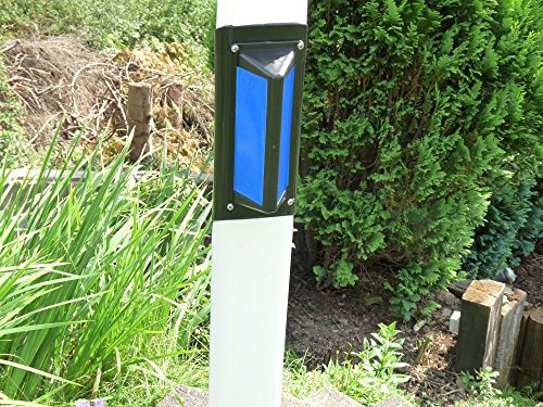 Preisvergleich Produktbild 100x Wildwarner Wildwarnreflektor für Leitpfosten blau Wildschutz Wildunfälle Reflektoren
