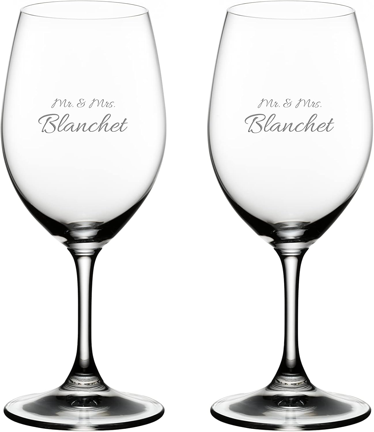 Riedel Personalized Bar Beer Glasses, Set of 2 Custom Engraved 17oz Crystal Beer Glasses with Stems for Craft Beer, IPA, Pilsner, Lager, Gifts for Beer Lovers