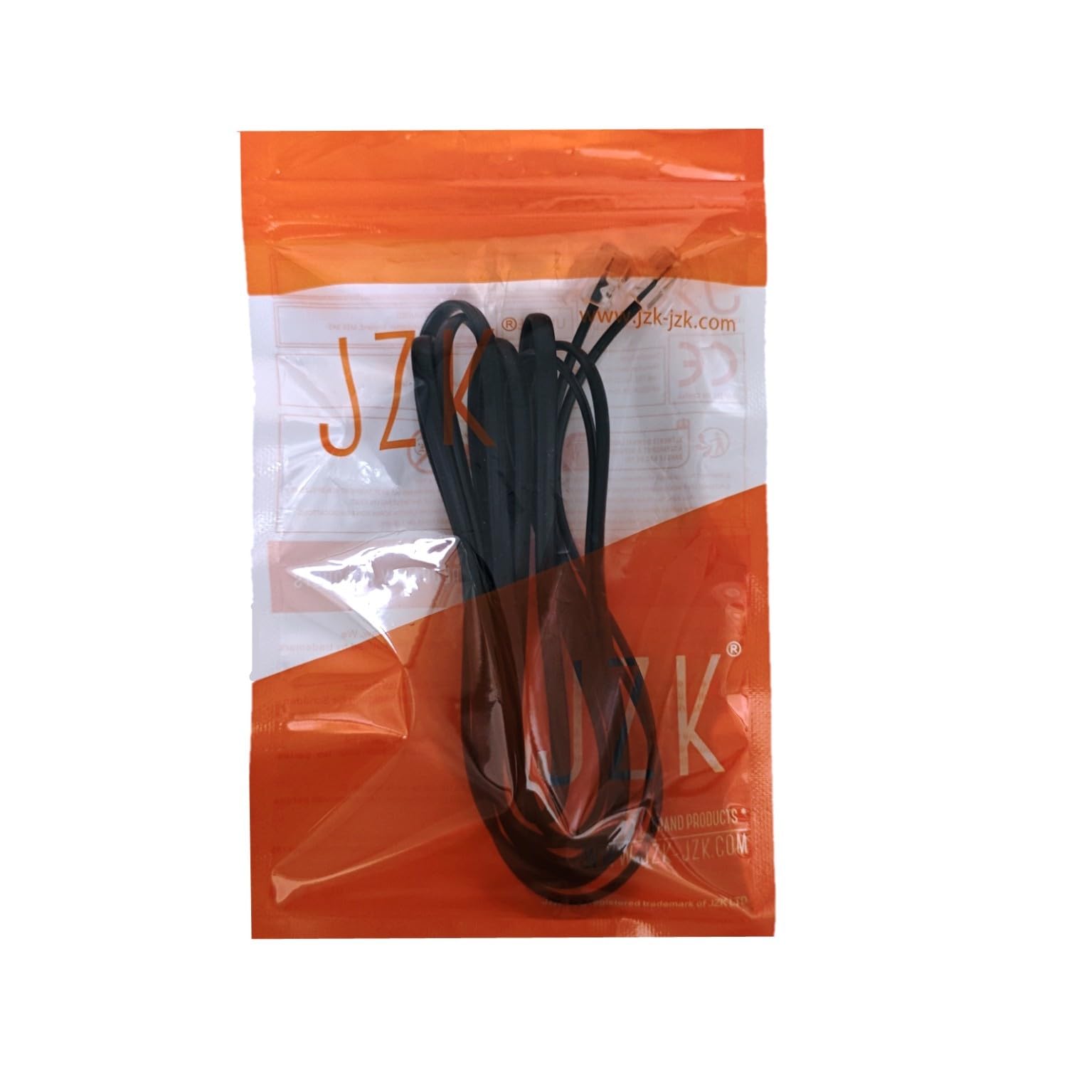 JZK 2M Noir Câble haut débit RJ11, rallonge téléphonique, câble Internet DSL, câble ADSL, pour routeur, téléphone fixe, télécopieur, modem