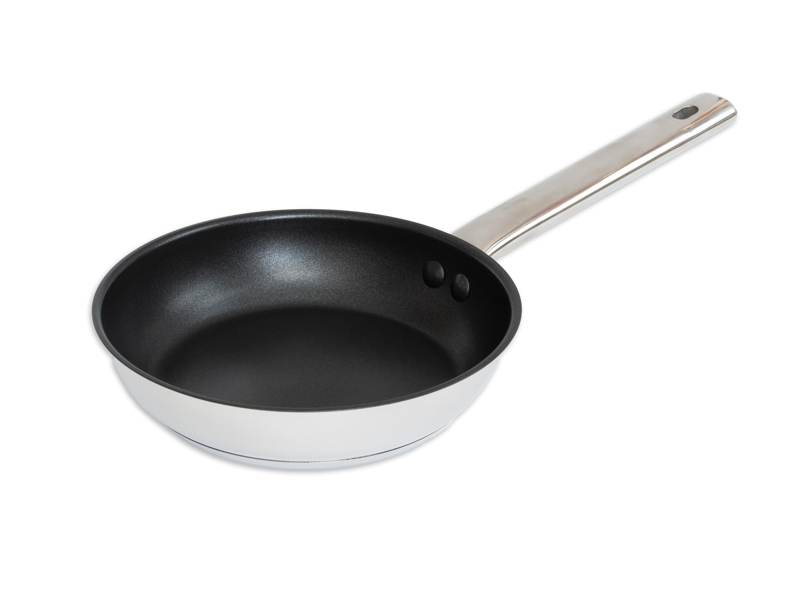 Edelstahl-Bratpfanne 20 cm – Schmorpfanne - Beschichtete Pfanne für Induktion, Gas & Elektro - Langlebig, Antihaft & Spülmaschinengeeignet
