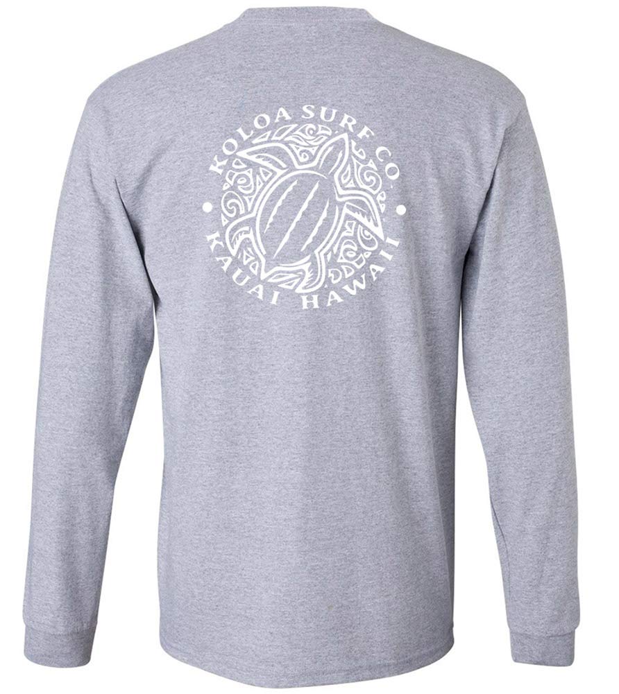 Koloa Surf Hawaiian Turtle Logo Long Sleeve Tees in Regular, Big and Tall