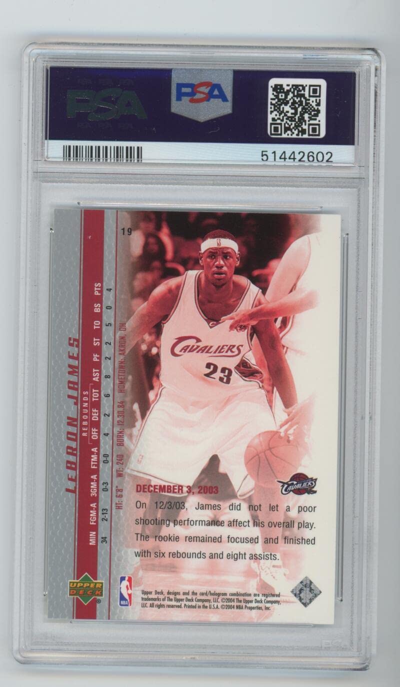 Amazon.com: 2003-04 Upper Deck Phenomenal Beginning #19 Lebron