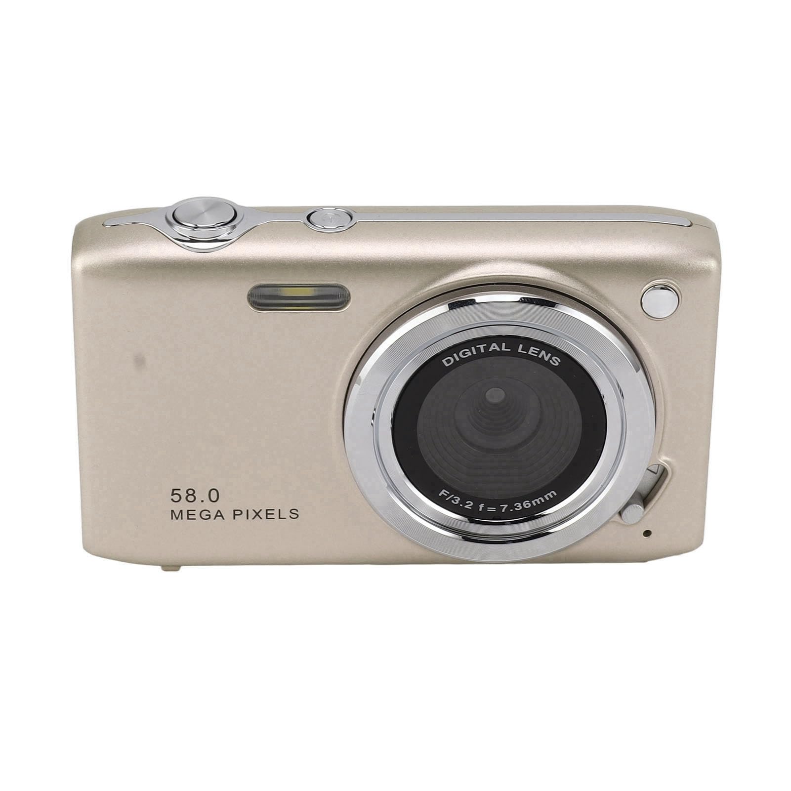 CÁMARA Digital para Adolescentes 4K HD para VLOGGING DE FOTOGRAFÍA DE Viajes (Gold)