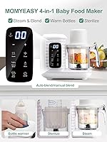 Vista 21 de MOMYEASY Máquina de alimentos para bebés, procesador multifunción, molinillo picador, vaporizador de alimentos para bebés y licuadora de puré
