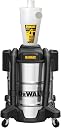 DEWALT Dust Separator with 10 Gallon Stainless Steel Tank, 99.5% Efficiency Cyclone Dust Collector, High-Performance Cycle Powder Collector Filter, DXVCS003, White