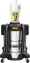 Dewalt Separator with Stainless Steel Tank 10 galas, 99.5% Efficiency, High Performance Cycle Dust Filter, Dust Cyclone Collector, DXVCS003, White