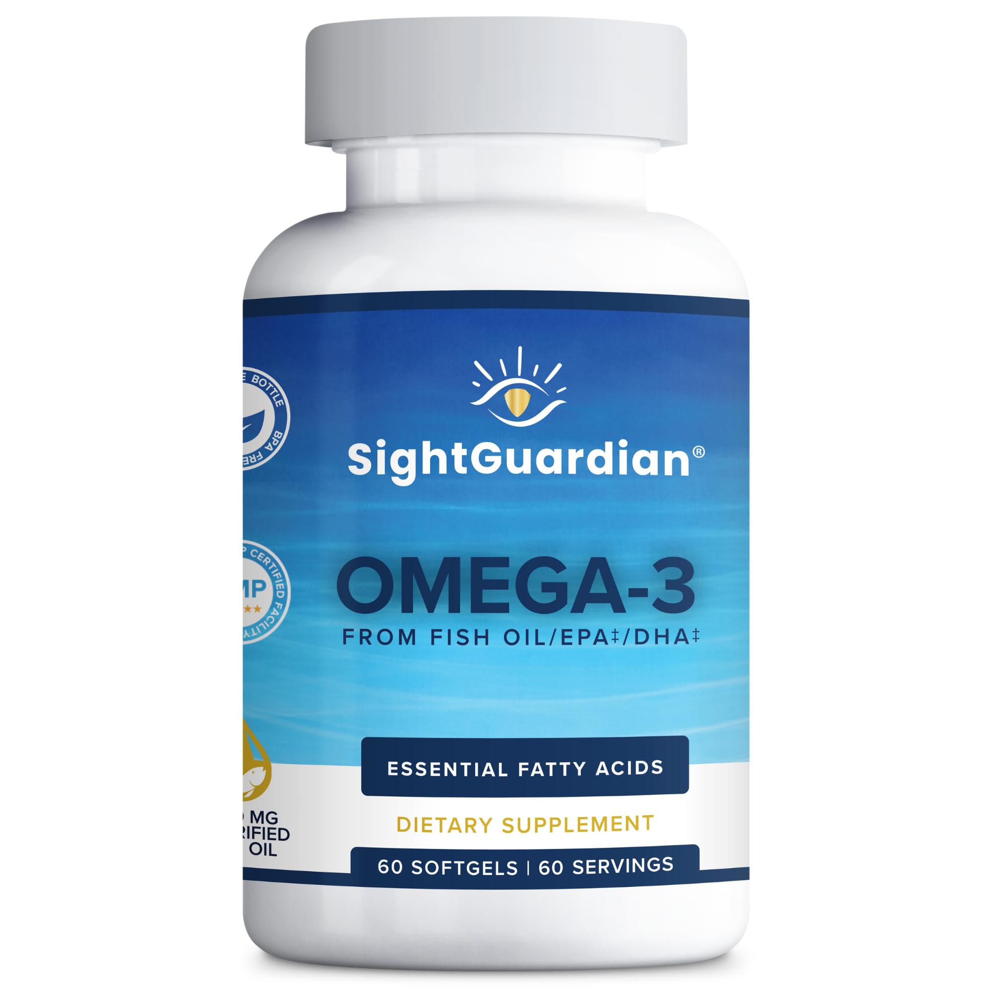 Sight Guardian Omega-3 with EPA, DHA, 1000mg Fish Oil per Serving