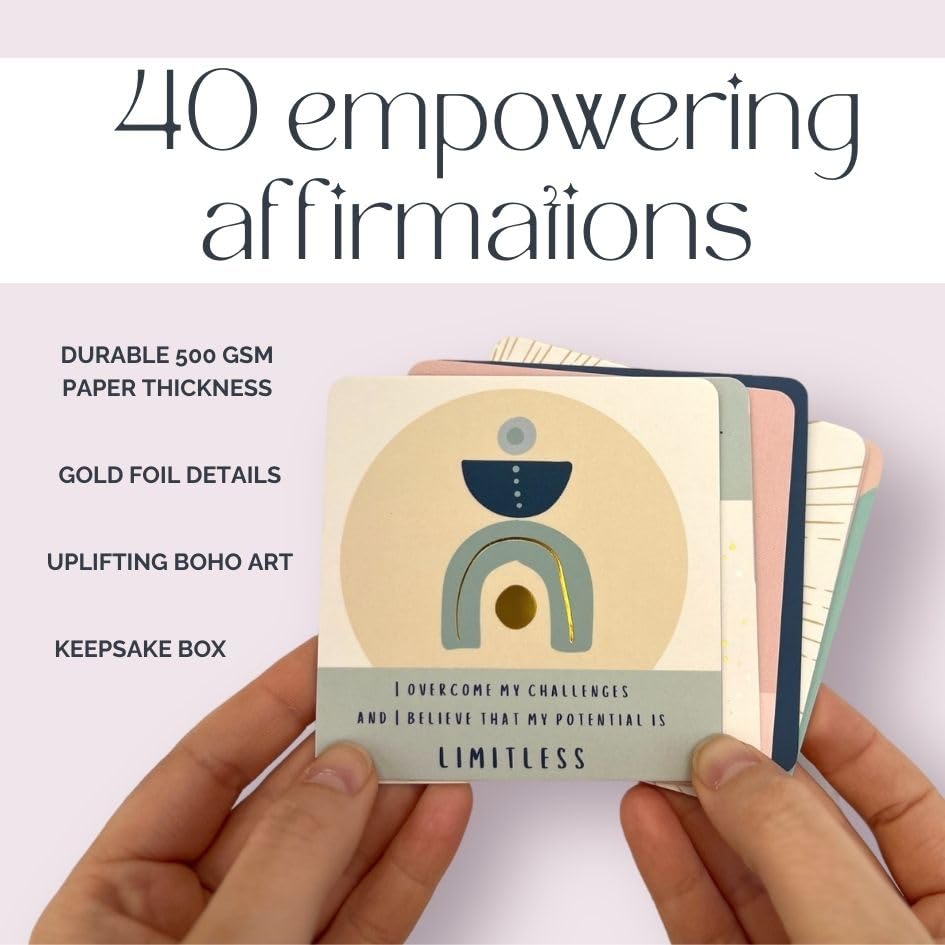 Image of Brigid Positive Affirmation Cards for Women | Daily Affirmation Cards for Women | Meditation and Self Care Gift for Women | Mindfulness, Positive, Inspirational Cards