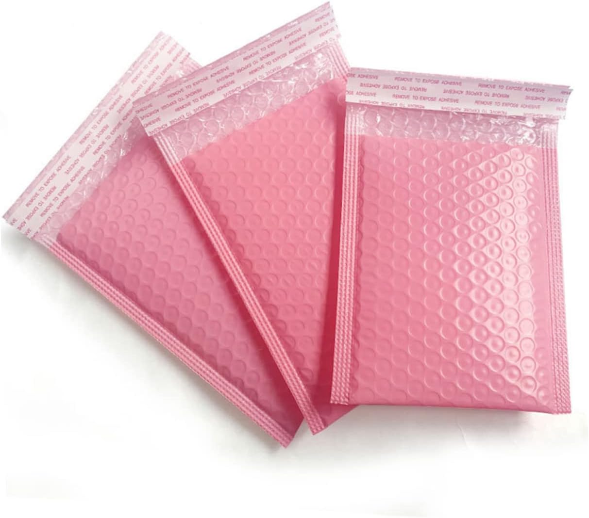 50pcs Bubble Mailers Pink Bubble Pouches for Home Shipping Pouches Envelope Storage