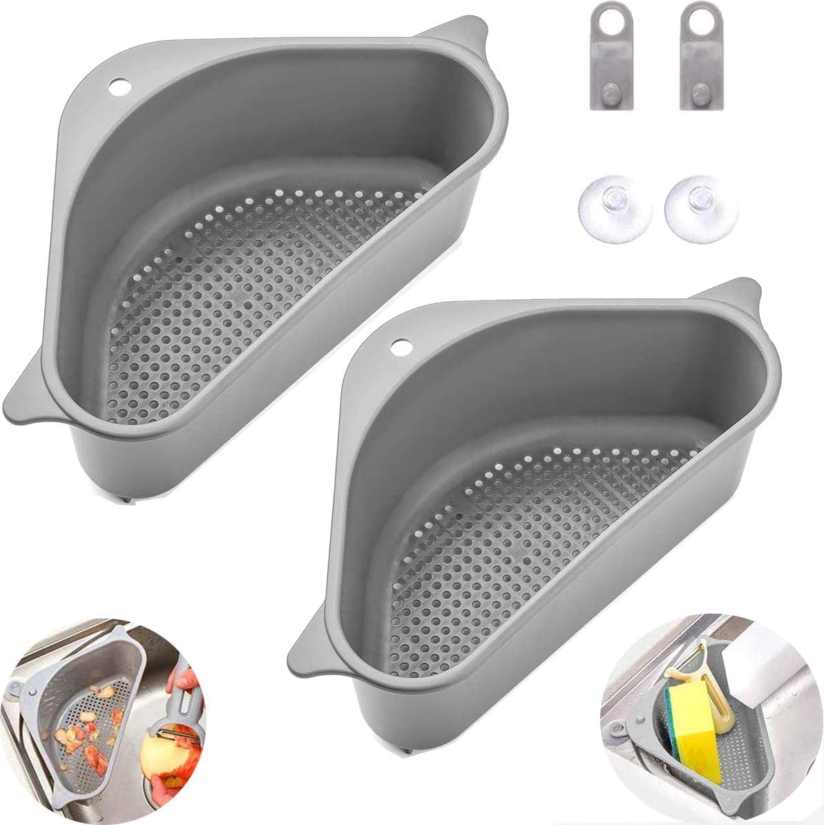 See full amazon price history chart for FYCAN Sink Strainers Basket,Triangular Sink Drain Shelf Storage Rack with Suction Cup, Multifunctional Sucker Storage Holder for Kitchen Bathroom Support Corner Soap Box Organizer (2 Ps Grey) FYCAN Sink Strainers Basket,Triangular Sink Drain Shelf Storage Rack with Suction Cup, Multifunctional Sucker Storage Holder for Kitchen Bathroom Support Corner Soap Box Organizer (2 Ps Grey) (B0B59B5WK6) Amazon Price History, Amazon Price Tracker