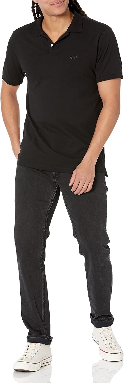 Gap Mens Logo Pique Polo