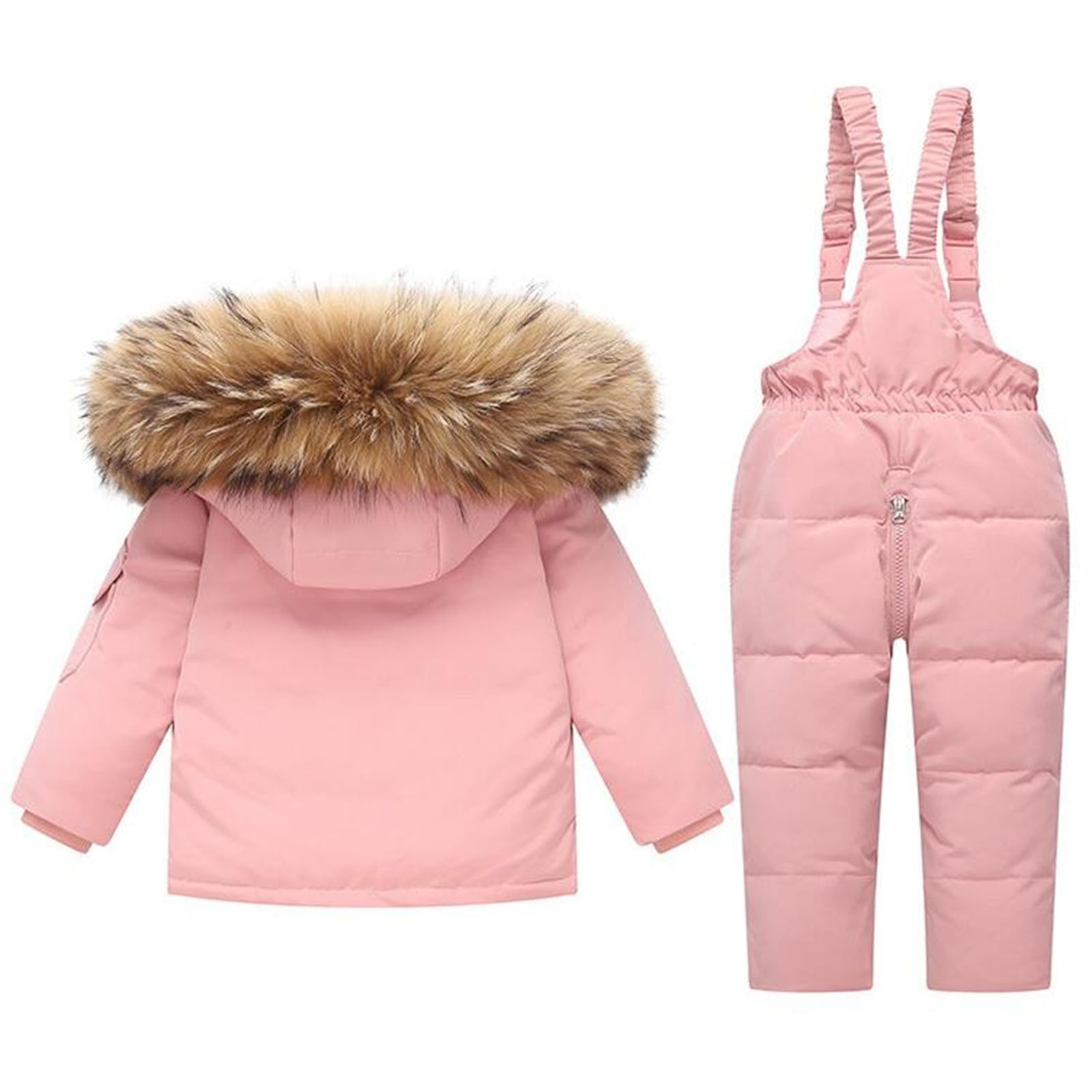Skijacke Jungen 176-Kleinkind Baby Jungen Mädchen Kinder Daunenjacke Mit Mantel Ski-Trägerhose Schneeanzug Winter Warme Outfit-Sets