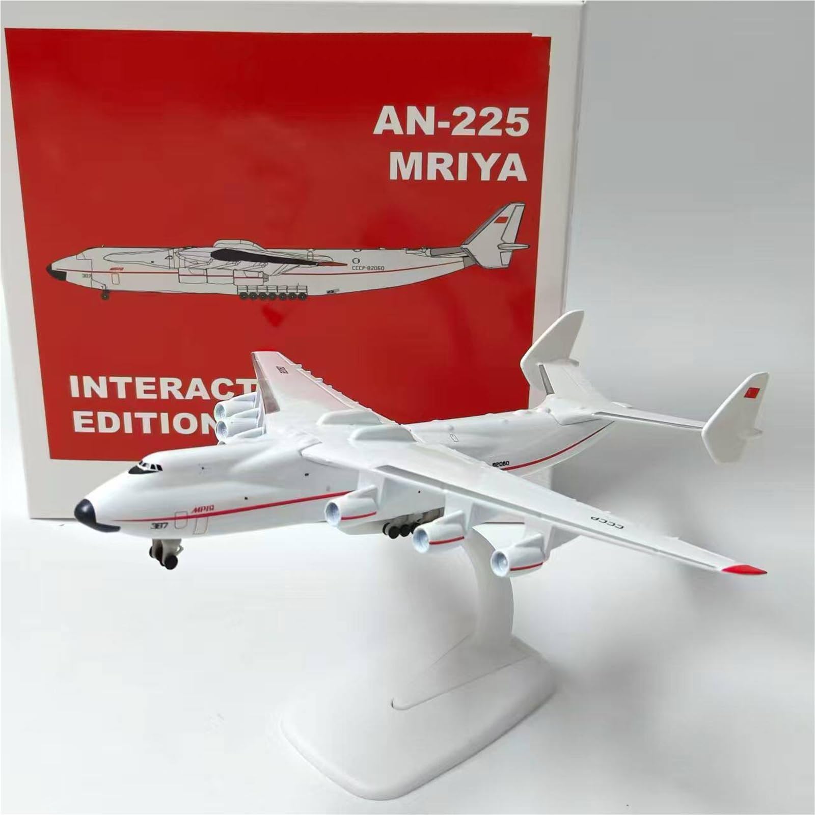 aerei a reazione Modello Pressofuso In Scala 1:400 Dell'aereo Da Trasporto AN-225 Con Ruote 20 Cm regali per piloti