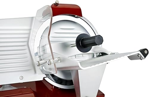 Miniatura 2 de BESWOOD 10" Premium Cromo plateado acero hoja eléctrica Deli carne queso rebanador de alimentos con plato de servir comercial y para uso doméstico
