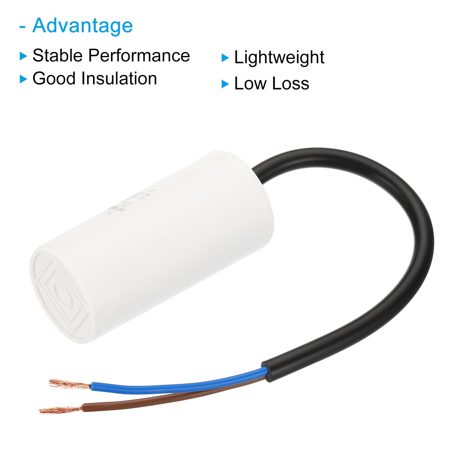 PATIKIL CBB60 10 5uf Fonctionnement Condensateur, AC 450V 4 Fils 50