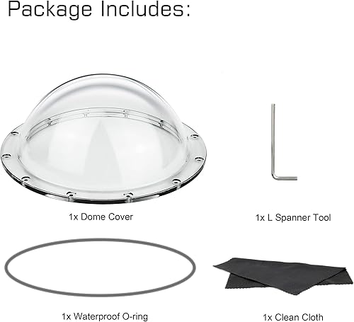 Miniatura 5 de 6 ''Reparación de piezas de repuesto Accesorios de puerto de cúpula para Gopro Hero 12 11 10 9 8 7 6 5 4 3 DJI Action Camera Incluye funda de