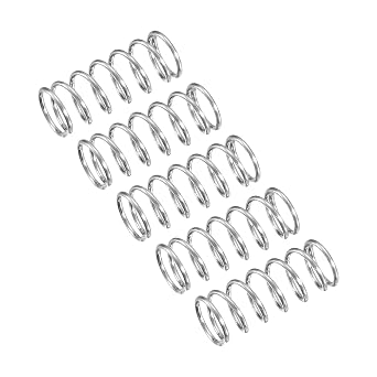 uxcell 5Pcs Compression Spring 304 Stainless Steel 6mmOD,0.6mmWD,15mmFL