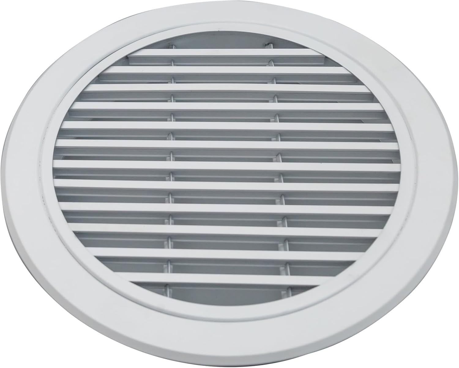 12 Inch [Neck Size] Round Ceiling Diffuser Modern AC Grille for Ceiling & Walls HVAC Duct Outlet Cover Aluminium Register Air Outlet White 0 Degree Airflow Circular Vent Round Air Vent Covers