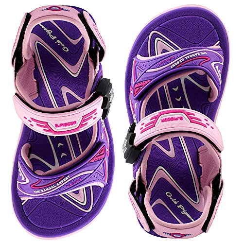 Gold Pigeon Shoes Gp Kids Classic Outdoor Water Sandals For Girls: 1671 Pink Purple, Eu33 (Size: Kids 2.5-3) #TOP4