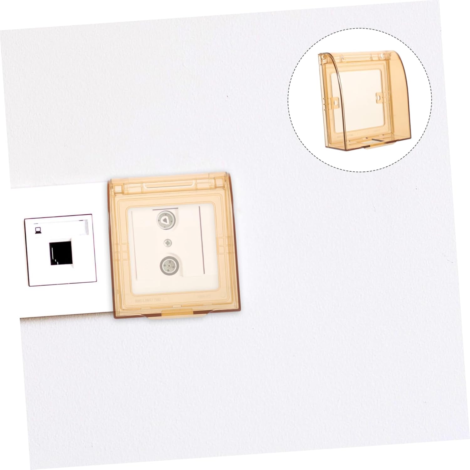 Hemoton 10pcs Babyproof Outlet Cover Boy Girl Safety Switch Plate Wall Socket Guard Electrical Outlet Covers Plug Protectors