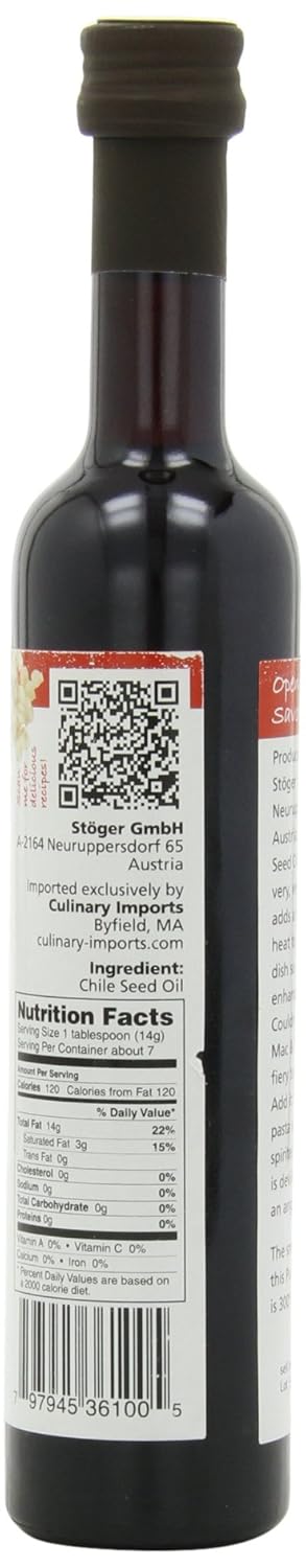Stoger Seed Oil, Chile, 3.38 Ounce
