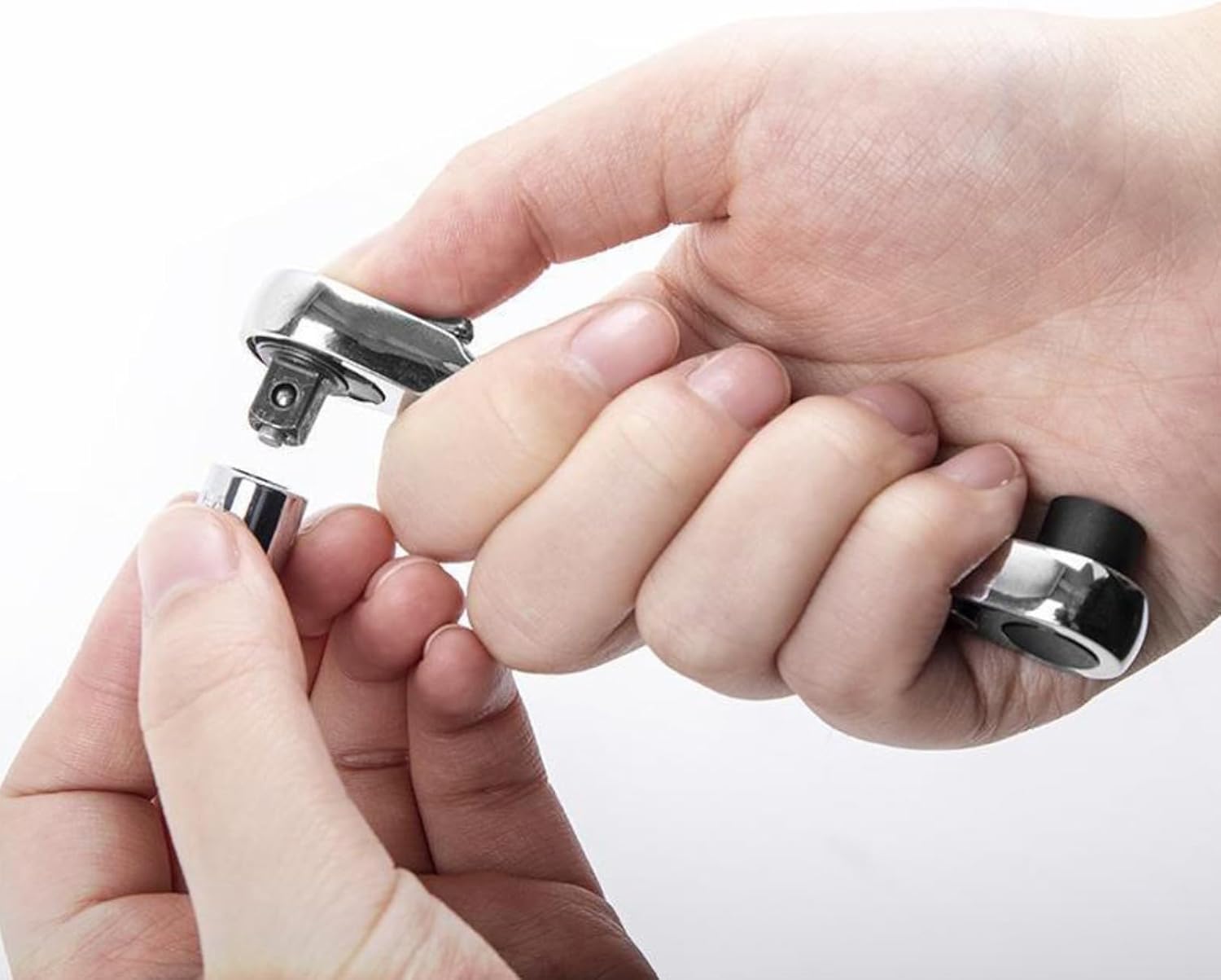 Mini Ratchet Wrench Double Head Two-in-One Adjustable Compact Tool for Fast Screw Tightening and Loosening