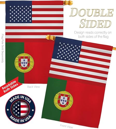 Miniatura 3 de Cartel de bandera de la amistad de Portugal, Estados Unidos, arte de pared, postes de bandera para exteriores de casa, decoración al aire libre,