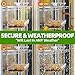 WENMIXER Window Bird Feeder with Non-Marking Self-Adhesive Hooks, Clear and Transparent, Outdoor Wild Bird Watching Gift, Garden Decor (Standard)