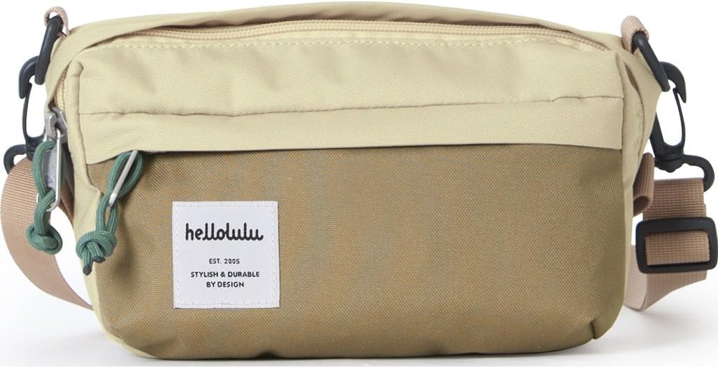 Hellolulu Hollis Mini Shoulder Bag - Almond/Khaki