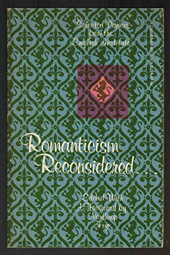 Romanticism reconsidered : selected papers from... B000H5KI3C Book Cover