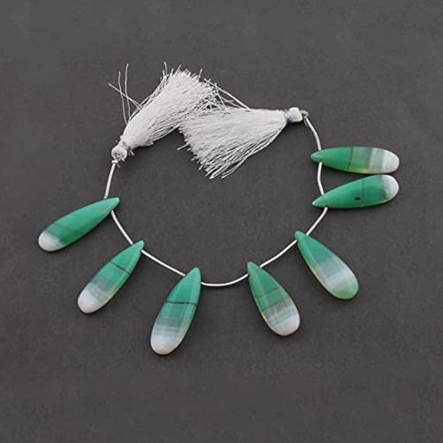 Chrysoprase chalcédoine fil de perles de luxe pour offrir un cadeau créatif