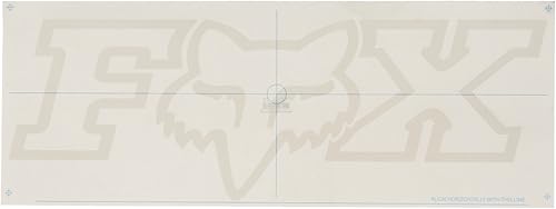 FOX, Autocollant unisexe, blanc, taille unique