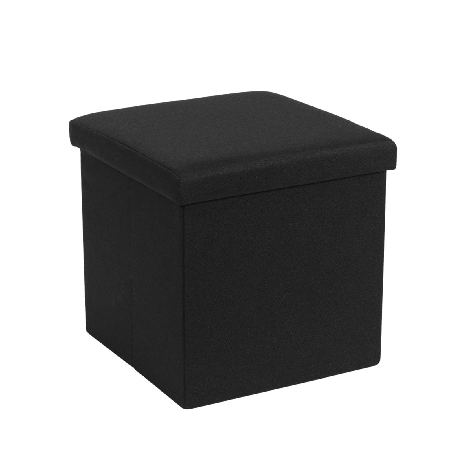 Repose-Pieds et Coffre de Rangement Ottoman Lin Marron 38cm