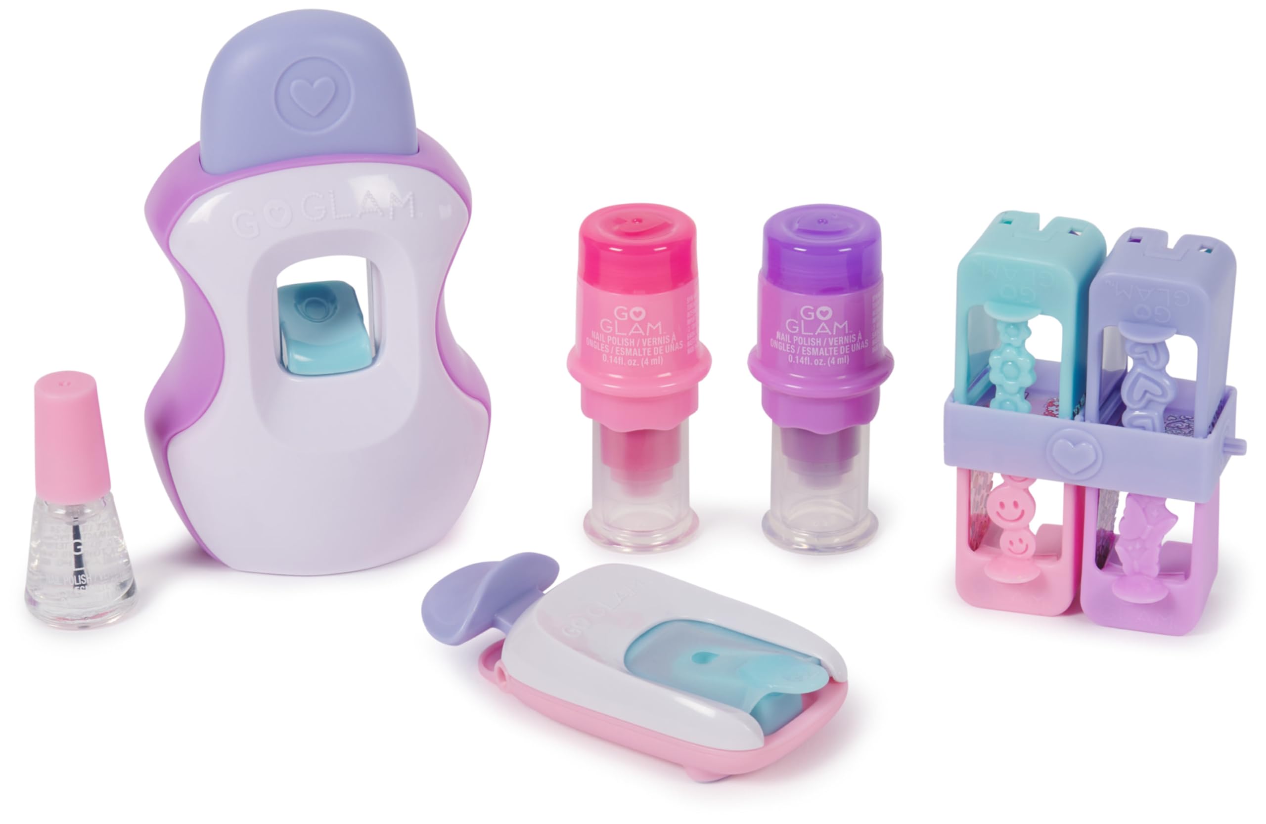 Cool MAKER - Go Glam Nail Studio - KIT MANICURA PARA NIÑAS: Crea 200 Uñas con 4 Diseños Diferentes - Manualidades - Juguetes Niñas 7 Años +