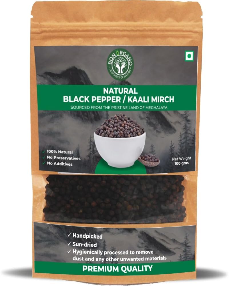 See full amazon price history chart for Bon Organo Black Pepper Whole, 100gms | Sourced from Meghalaya Bon Organo Black Pepper Whole, 100gms | Sourced from Meghalaya (B0D9FCCLQF) Amazon Price History, Amazon Price Tracker